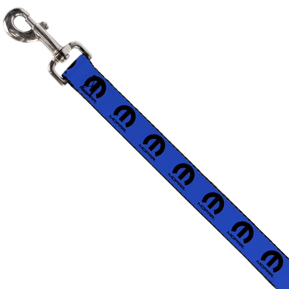 dog-leash-mopar-logo-repeat-blue-black