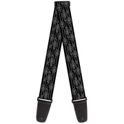 guitar-strap-retro-chevy-bowtie-monogram-black-gray