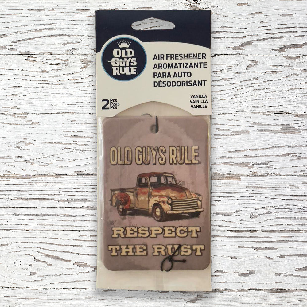 Respect The Rust Air Fresheners (2-Pack) - Old Guys Rule