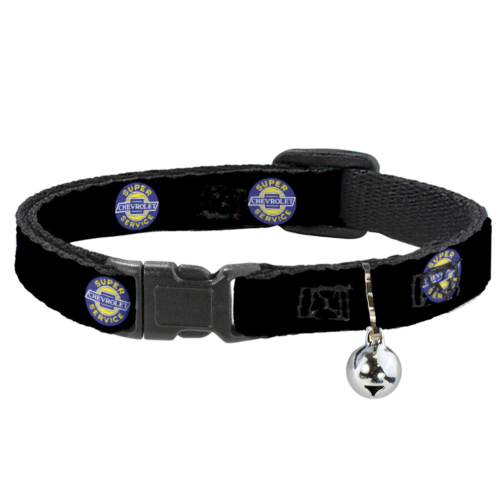 cat-collar-breakaway-chevrolet-super-service-logo-black-blue-yellow-white