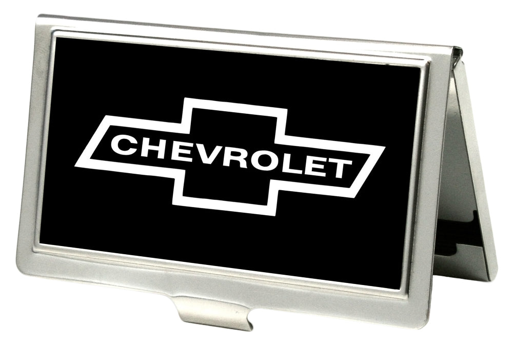 business-card-holder-small-1965-chevrolet-bowtie-fcg-black-white