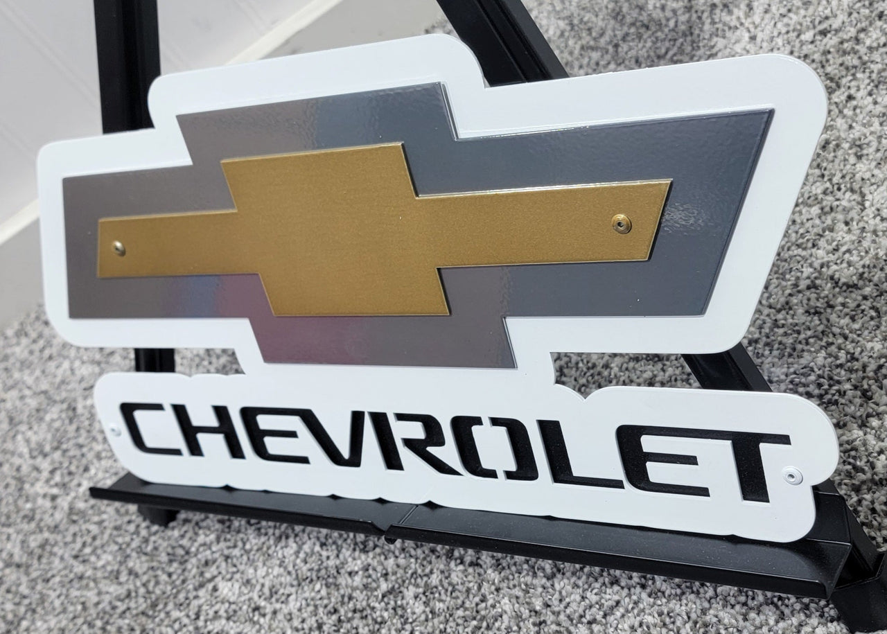 Chevrolet Bowtie Decorative 3D Metal Wall Art