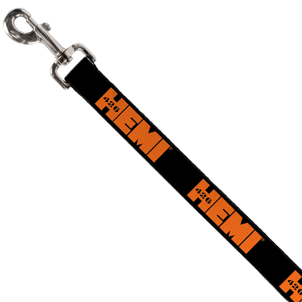 dog-leash-hemi-426-logo-repeat-black-orange