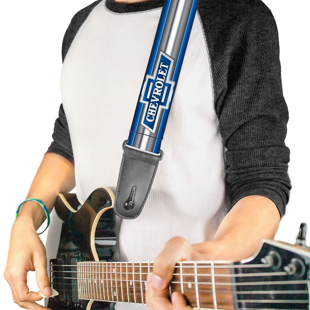 guitar-strap-1929-chevrolet-bowtie-logo-stripe-blue-silver-blue