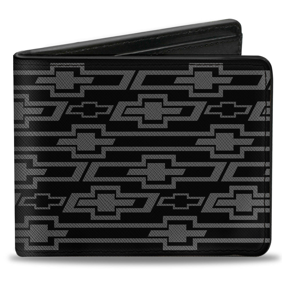 bi-fold-wallet-retro-chevy-bowtie-diagonal-monogram-black-gray