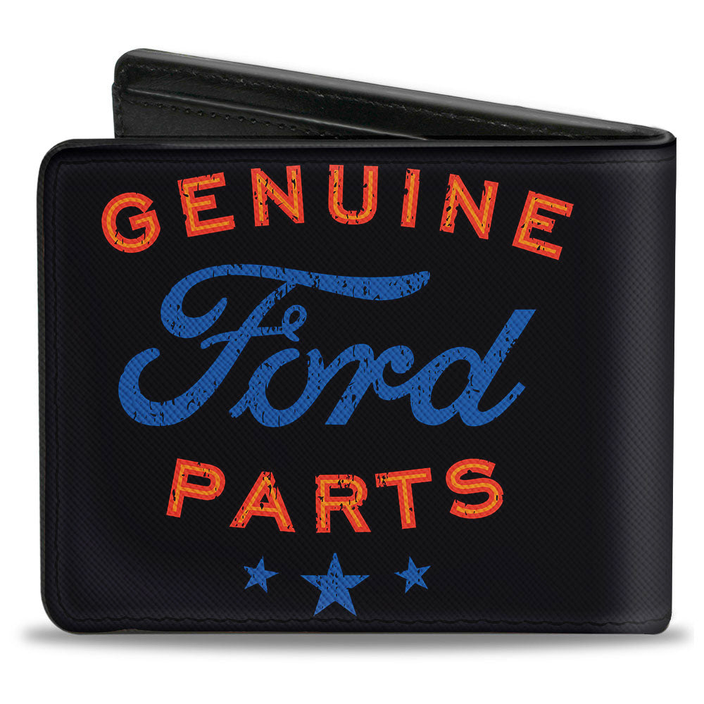 GENUINE FORD PARTS Star Logo Bi-Fold Wallet - Black Red Blue