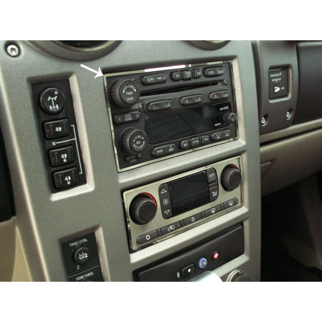 2003-2007 Hummer H2 - Radio Surround Ring | Polished Stainless Steel