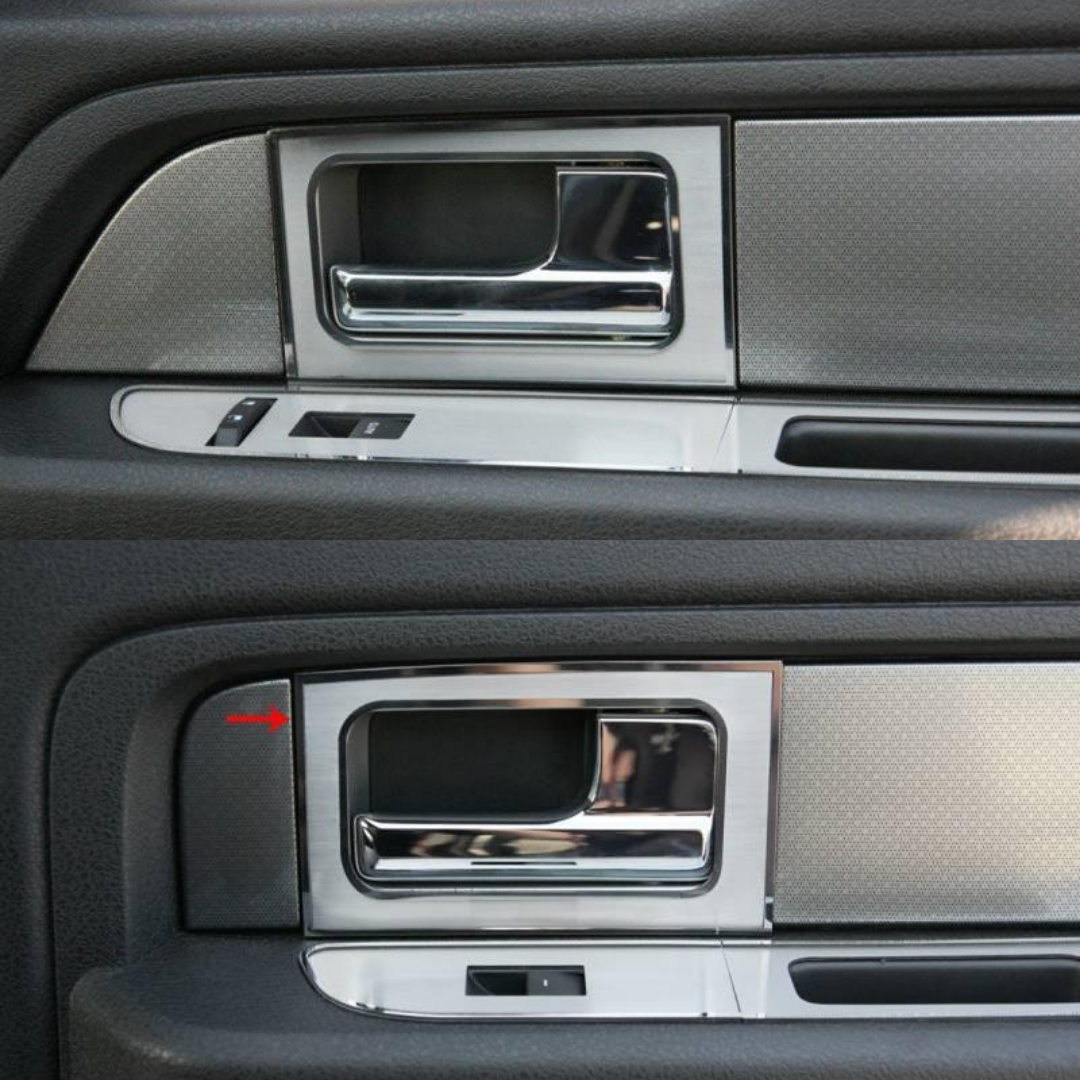 2010-2014 Ford F150/Raptor - Door Handle Pull Plates 4Pc | Stainless Steel, Choose Finish