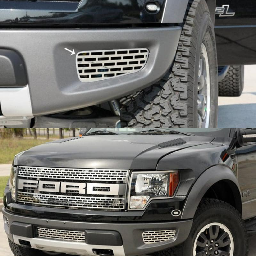 2010-2014 Ford Raptor - Lower Front Grille 3Pc | Stainless Steel