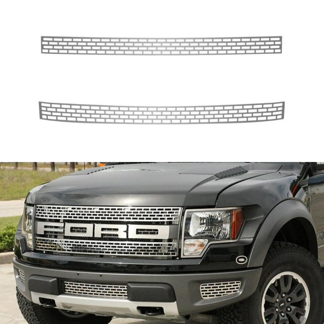 2010-2014 Ford Raptor - Upper Front Grille 2Pc | Stainless Steel