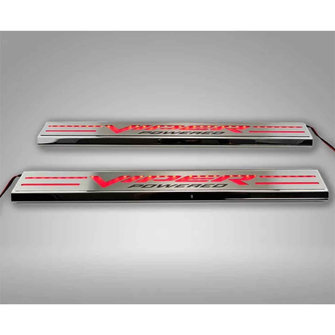 Dodge Ram SRT-10 Red LED Illuminated Door Sills