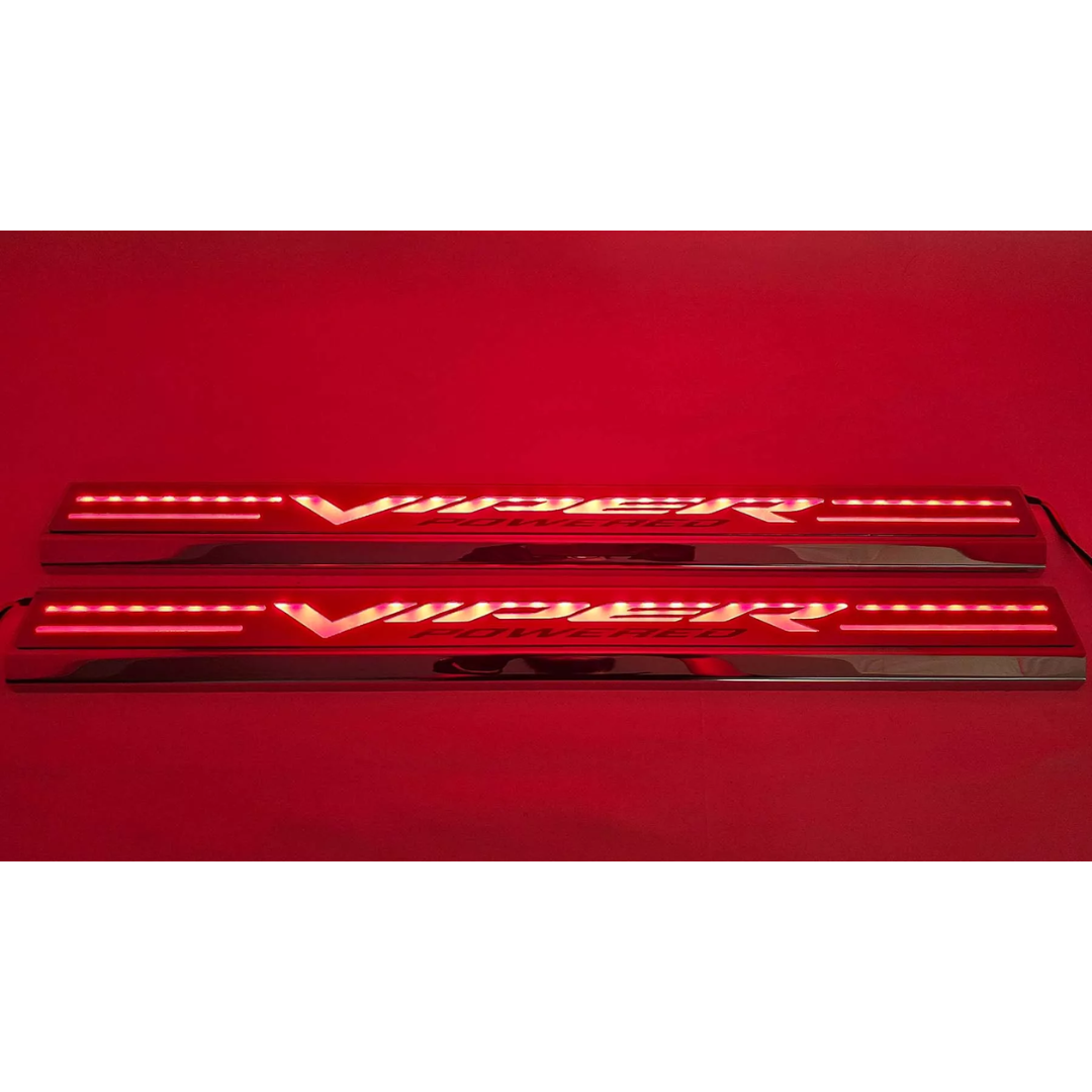 Dodge Ram SRT-10 Red LED Illuminated Door Sills