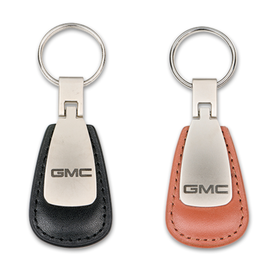 GMC LEATHER TEAR DROP KEYCHAIN