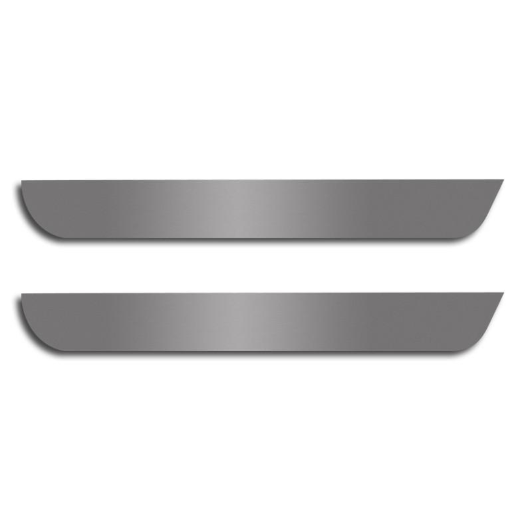 2003-2007 Hummer H2 - Door Guards Front 2Pc | Brushed Stainless Steel