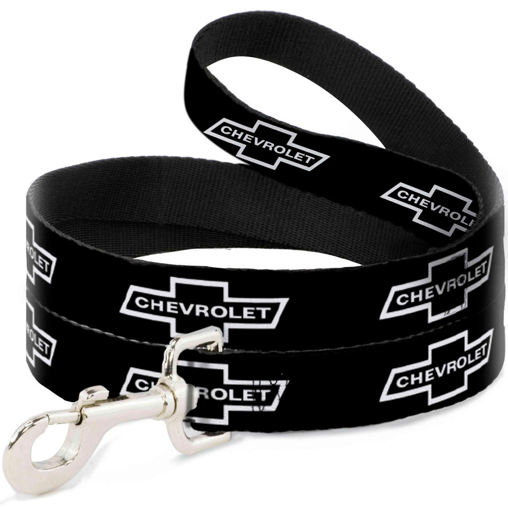 dog-leash-1965-chevrolet-bowtie-black-white