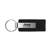 wrangler-carbon-fiber-leather-key-fob-black-40164-classic-auto-store-online