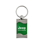 wrangler-rectangular-wave-key-fob-green-37376-classic-auto-store-online