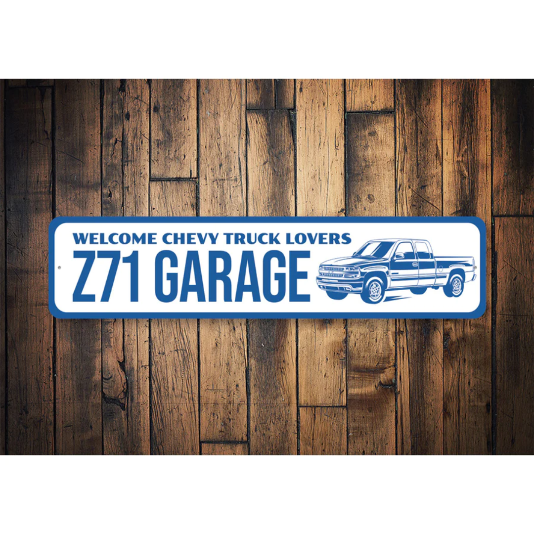 z71-garage-chevy-silverado-truck-sign-aluminum-sign